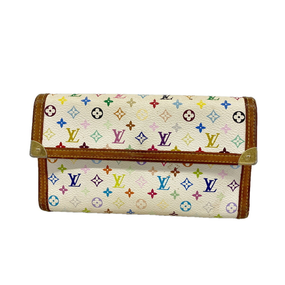 Louis Vuitton Tri-fold Long Wallet, Monogram Multicolor, Portefeuille Tresor ...